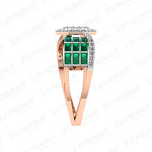 Fine 14K Rose Gold Diamond Rings Collection Sarafa Bazar India