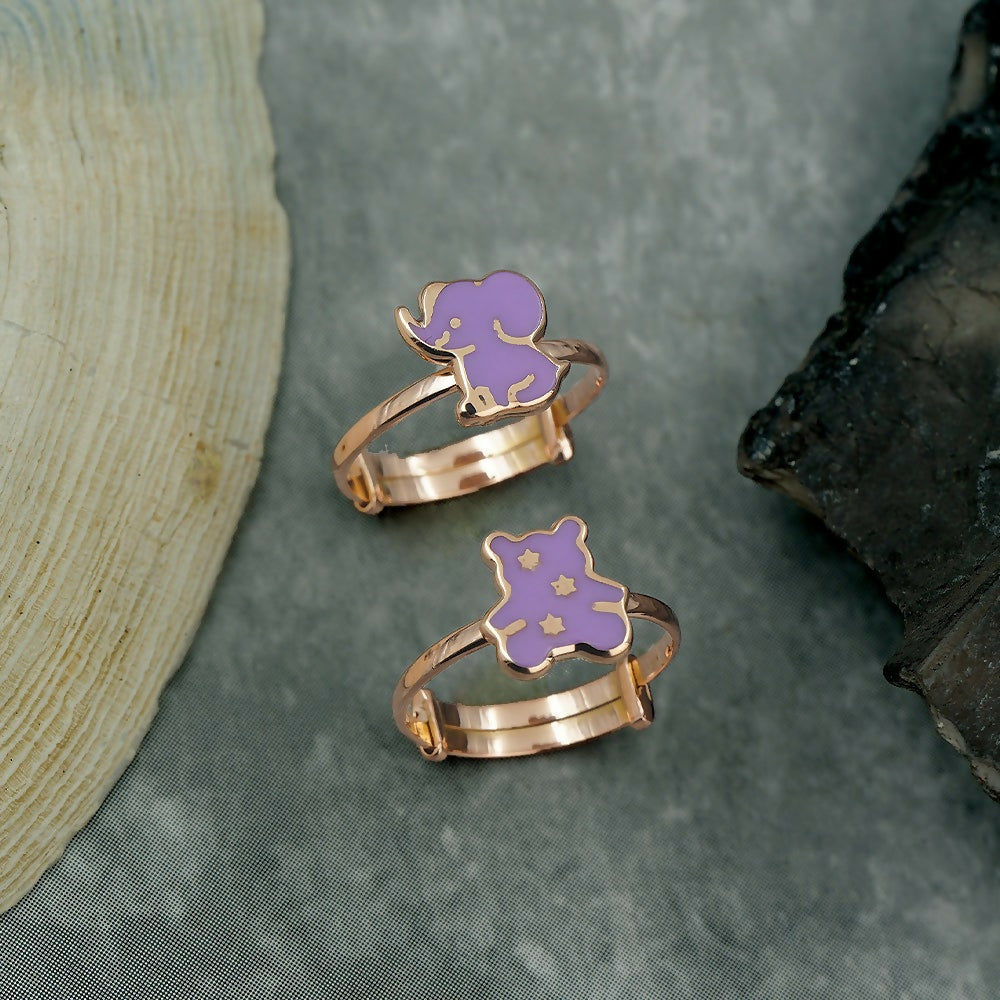 Rose Gold Enamel Bichhiya Sarafa Bazar India