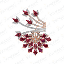 Trendy 14K Rose Gold Diamond Floral Ring Sarafa Bazar India