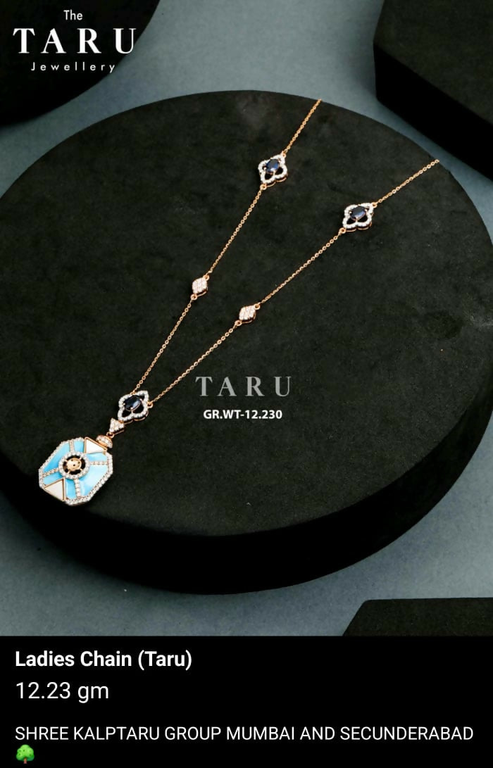 Rose Gold Chain Set Sarafa Bazar India