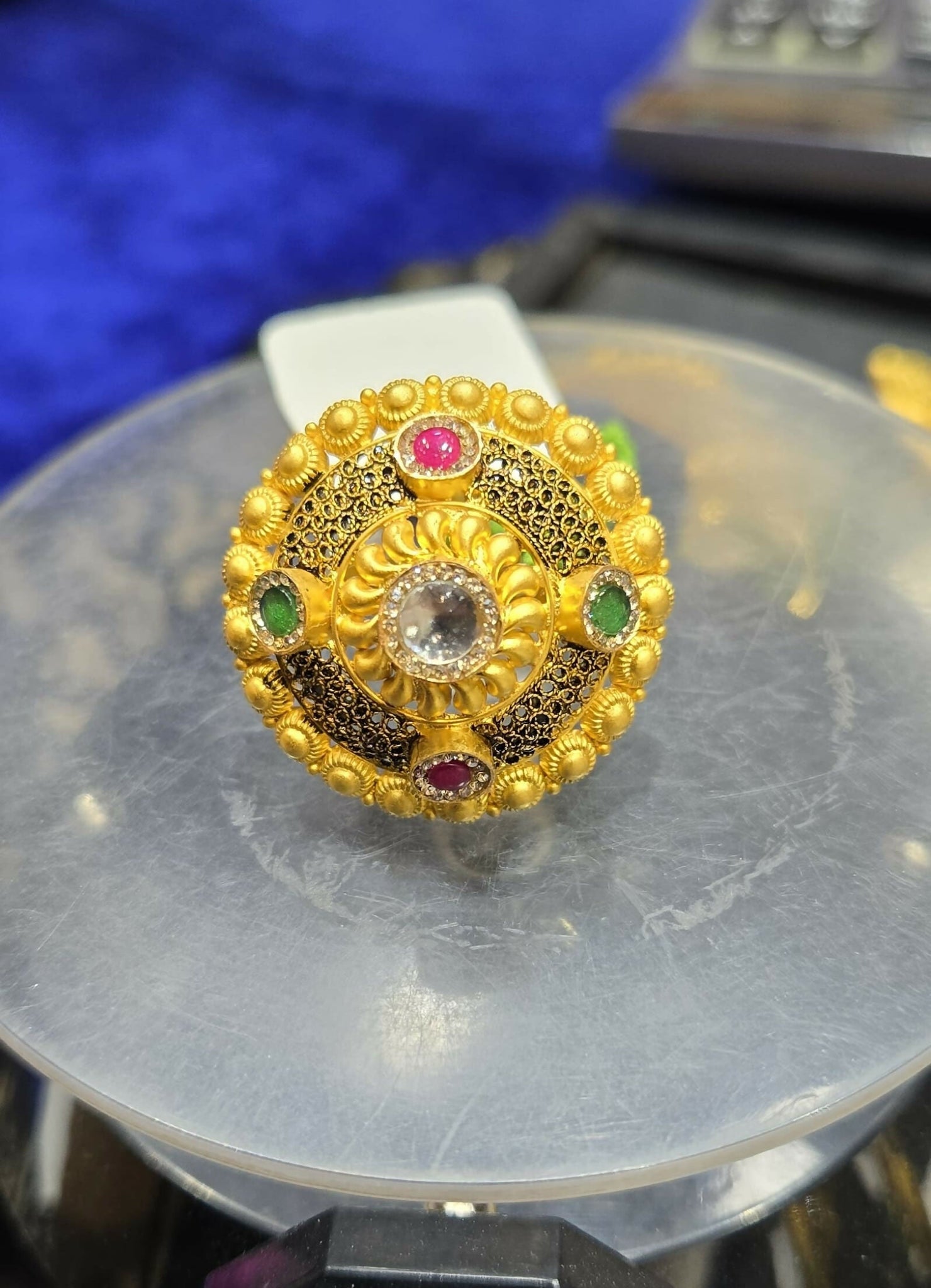 Gold Ladies Ring Sarafa Bazar India