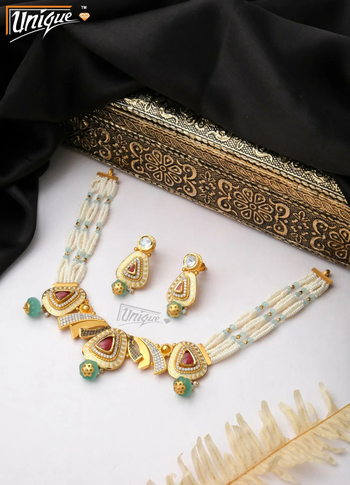 Fusion Antique Necklace Sarafa Bazar India