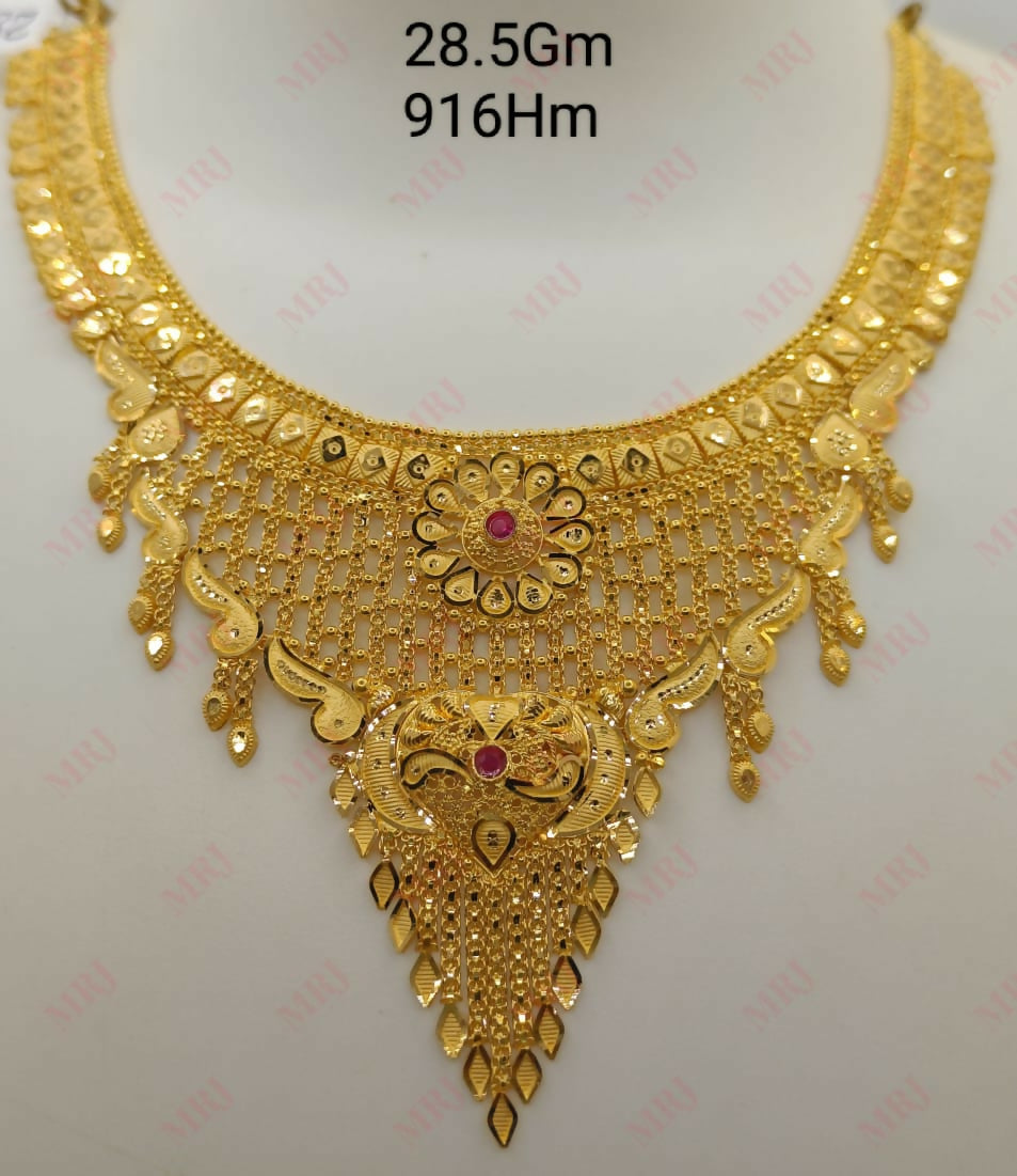 22kt Gold Necklace Sarafa Bazar India