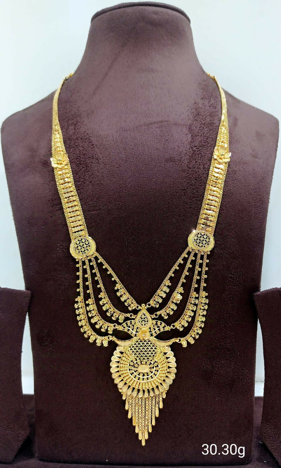 Gold Long Set Sarafa Bazar India