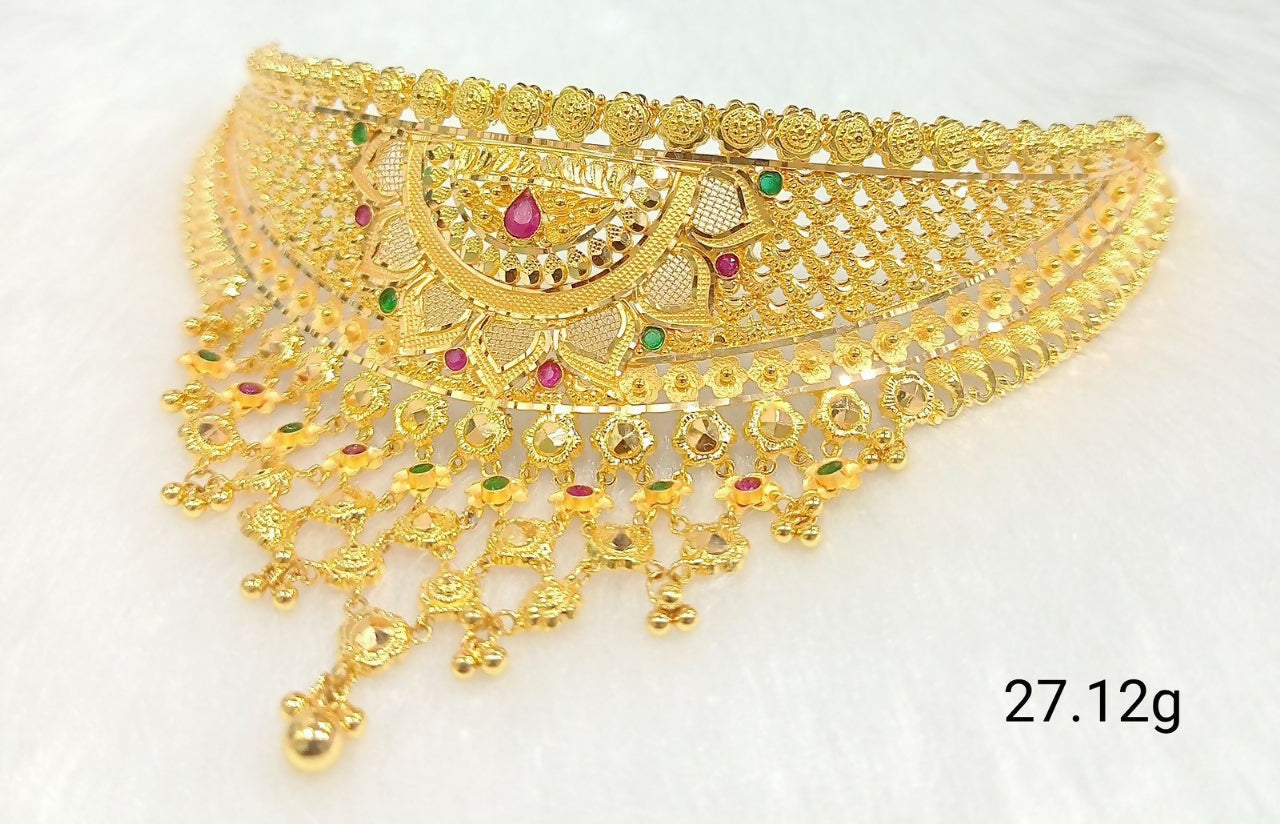 Gold Choker Sarafa Bazar India