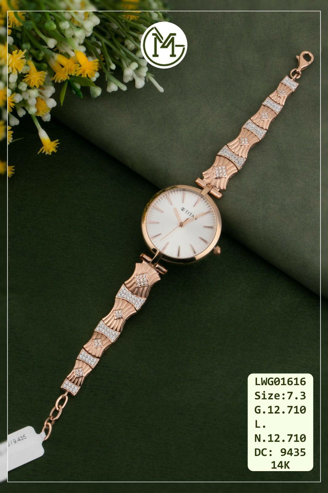 14kt Rose Gold Ladies Watches Sarafa Bazar India
