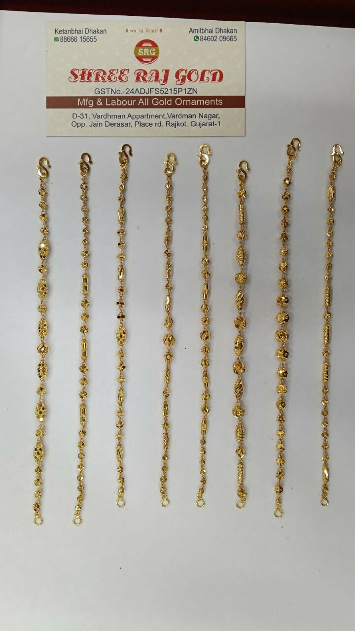 Gold Ladies Bracelets Sarafa Bazar India