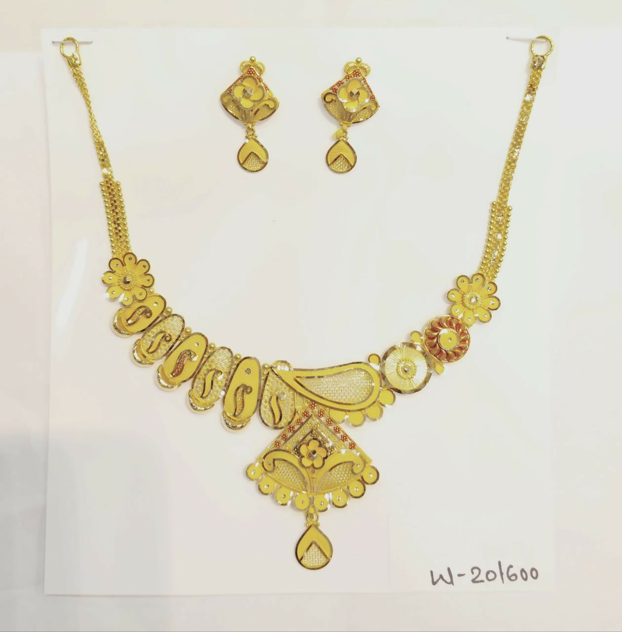 Gold Necklace Sarafa Bazar India