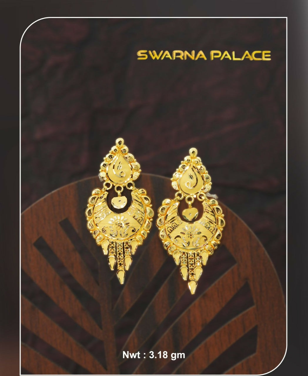 Gold Earrings Sarafa Bazar India
