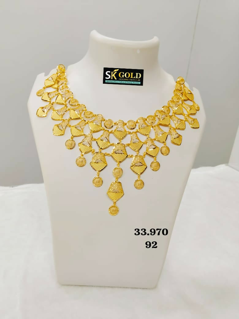 22kt Turkey Necklace Sarafa Bazar India