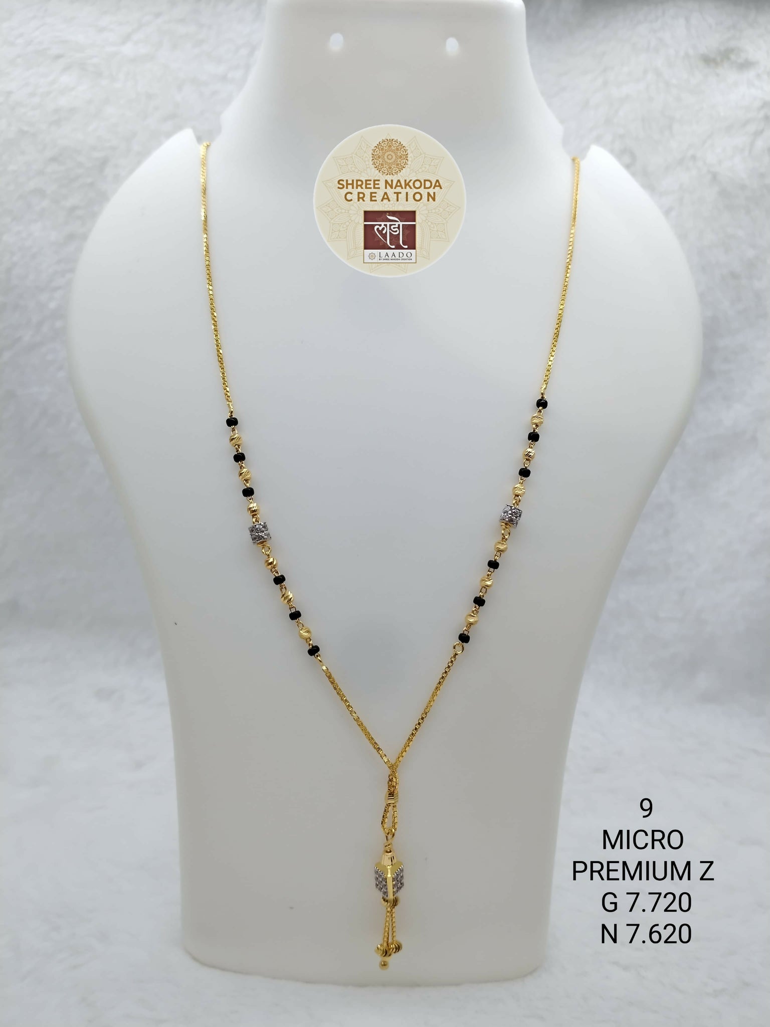 Micro Premium Z Mangalsutra Sarafa Bazar India