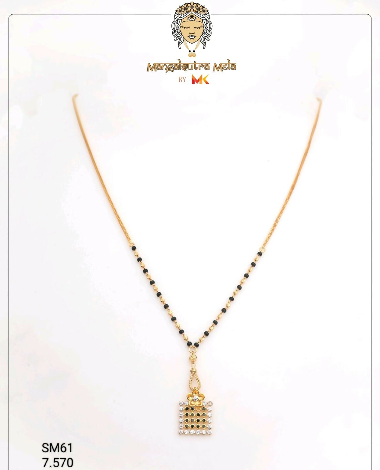 CZ Mangalsutra Sarafa Bazar India