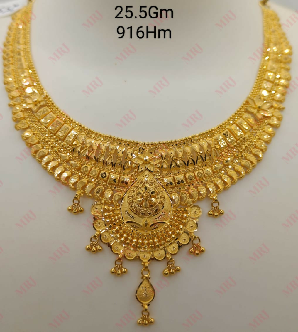 22kt Gold Necklace Sarafa Bazar India