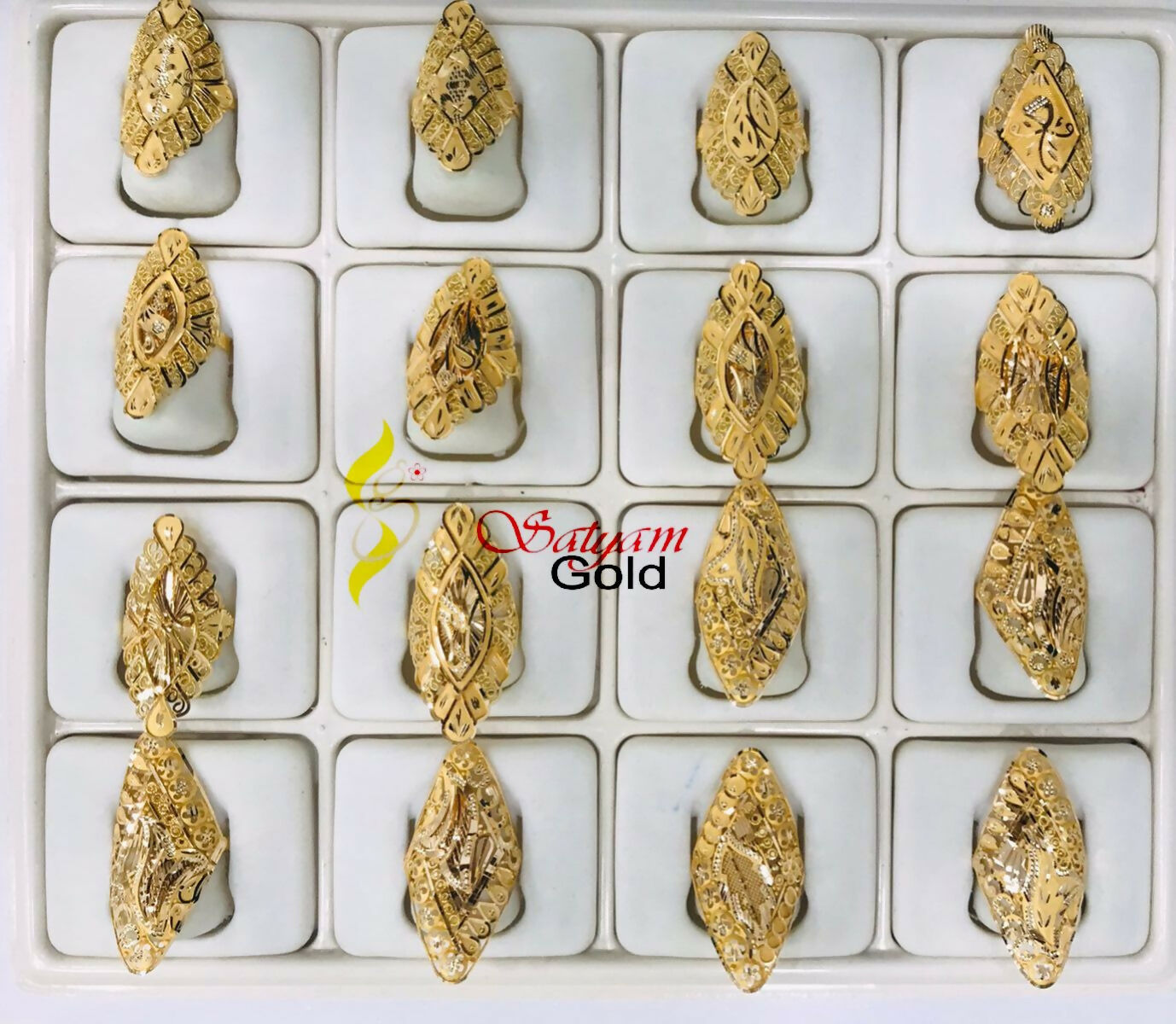 Gold Ladies Rings Sarafa Bazar India