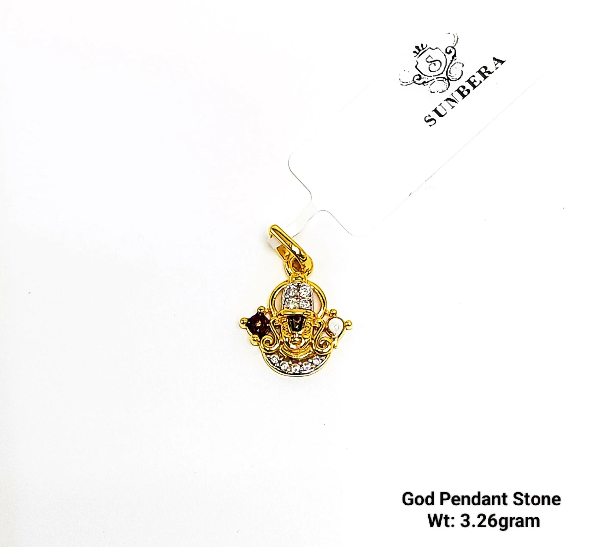 God Pendant Stone Sarafa Bazar India