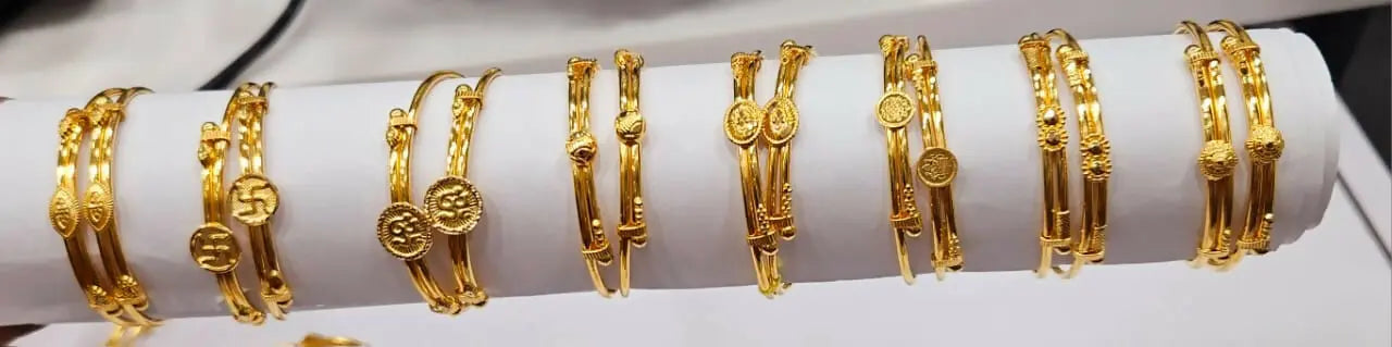 Gold Baby Kada Sarafa Bazar India