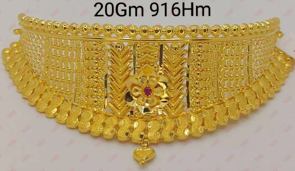 Gold Choker Sarafa Bazar India