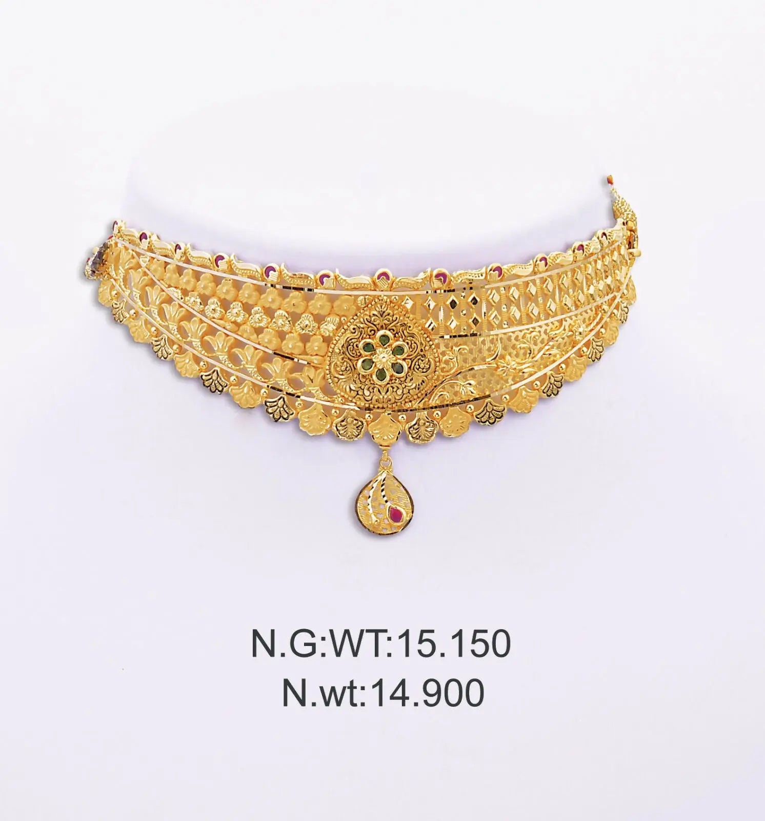 Gold Choker Sarafa Bazar India