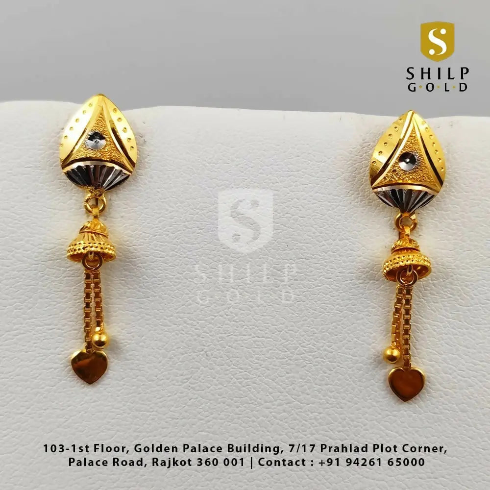 Gold Earrings Sarafa Bazar India