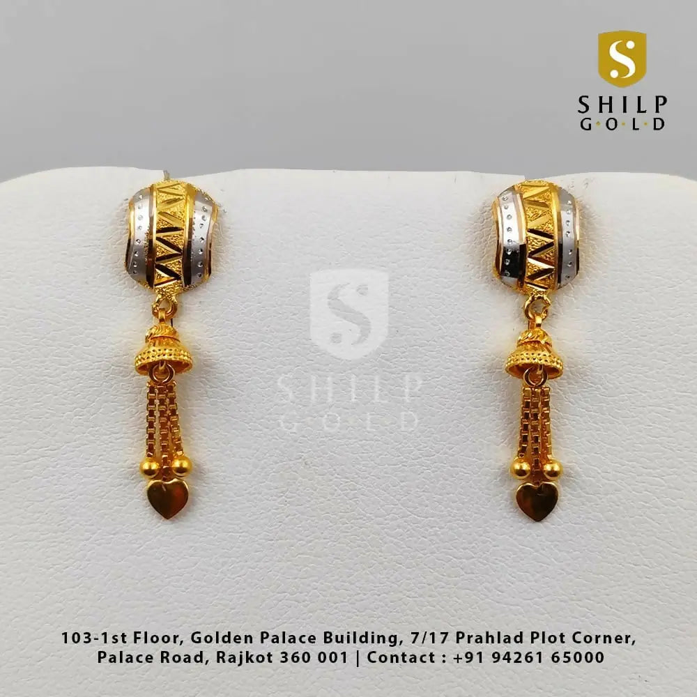 Gold Earrings Sarafa Bazar India