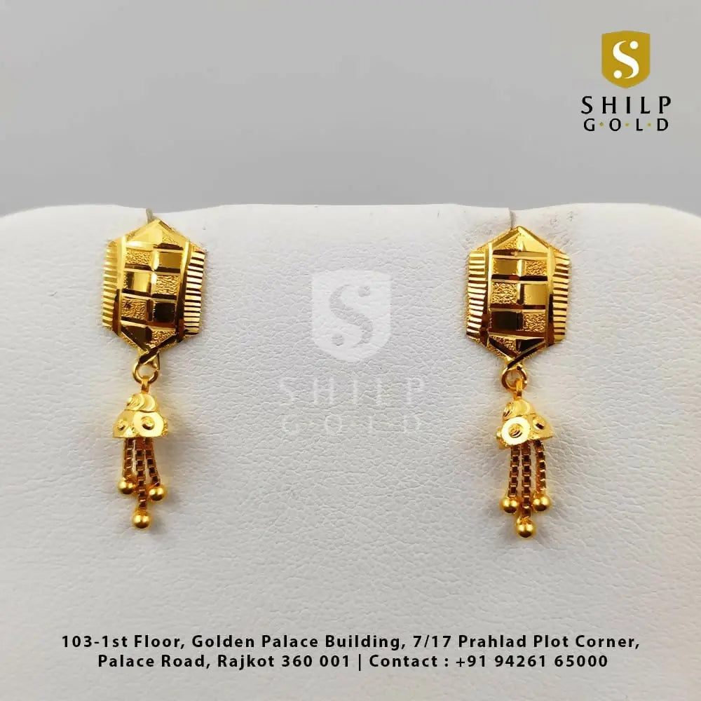 Gold Earrings Sarafa Bazar India