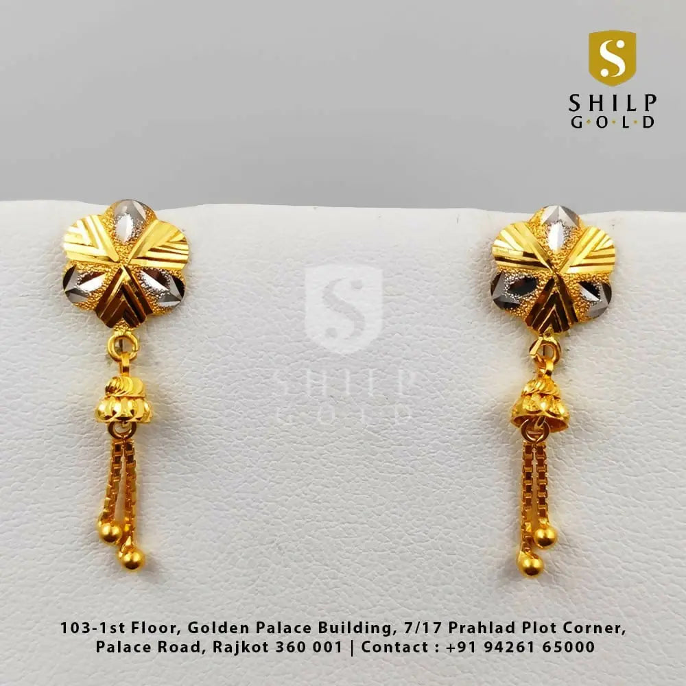 Gold Earrings Sarafa Bazar India