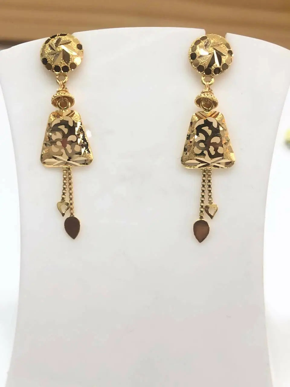 Gold Earrings Sarafa Bazar India