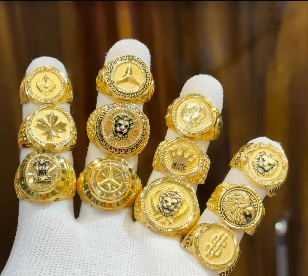 Gold Gents Rings Sarafa Bazar India