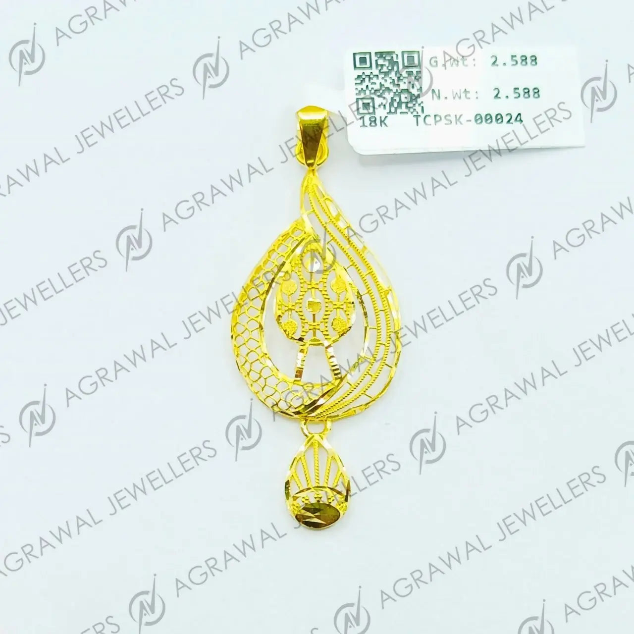 Gold Ladies Pendant Sarafa Bazar India