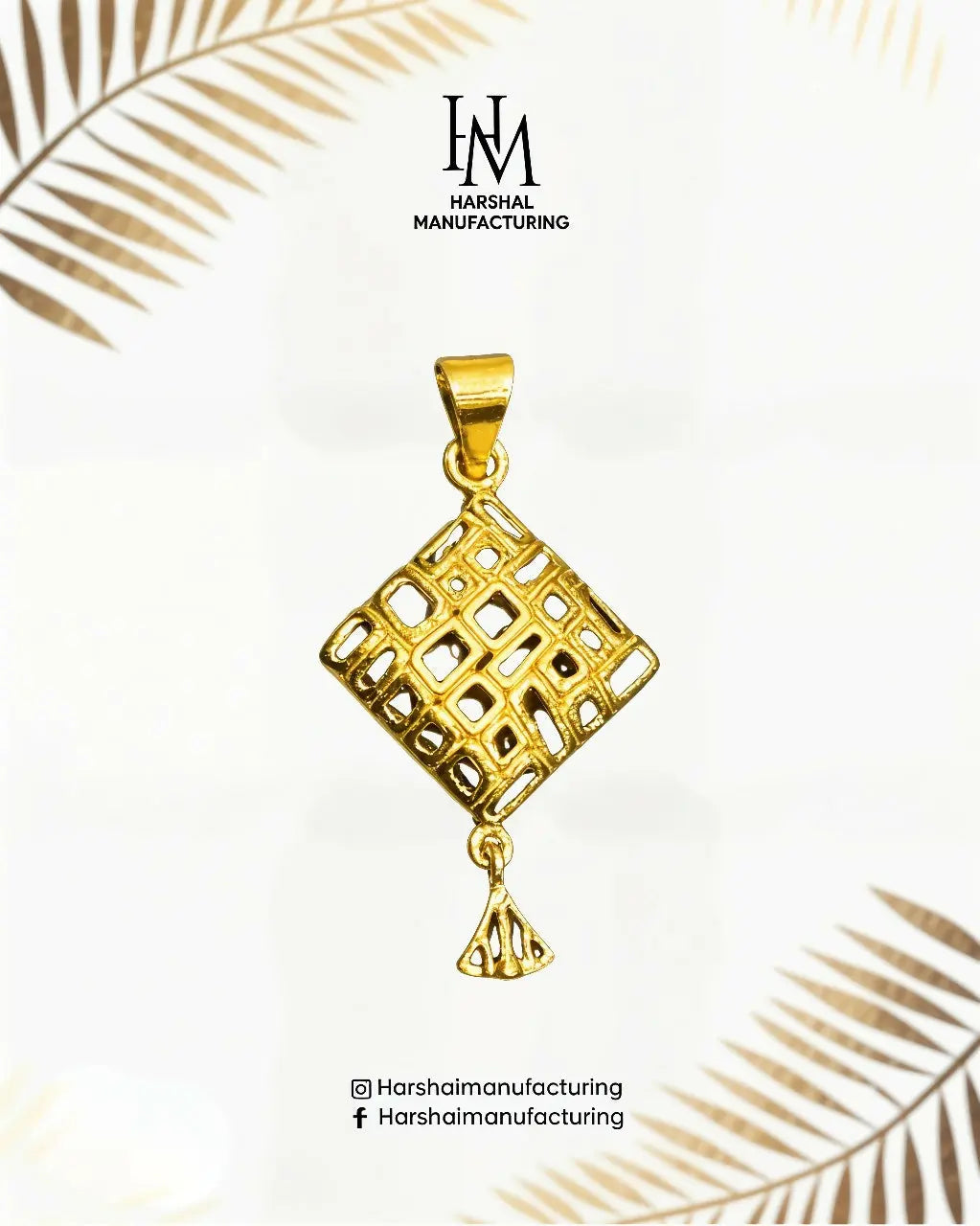 Gold Ladies Pendant Sarafa Bazar India