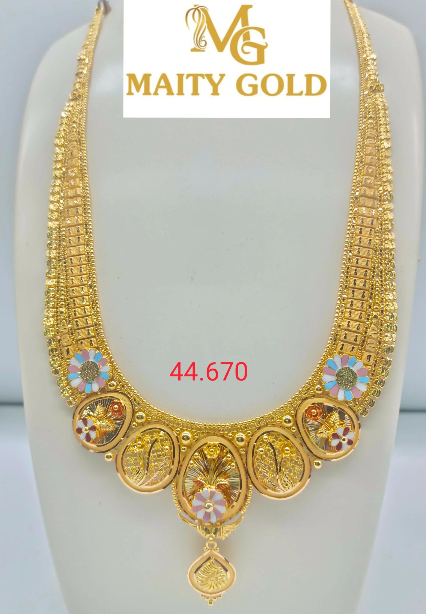 Gold Long Set Sarafa Bazar India