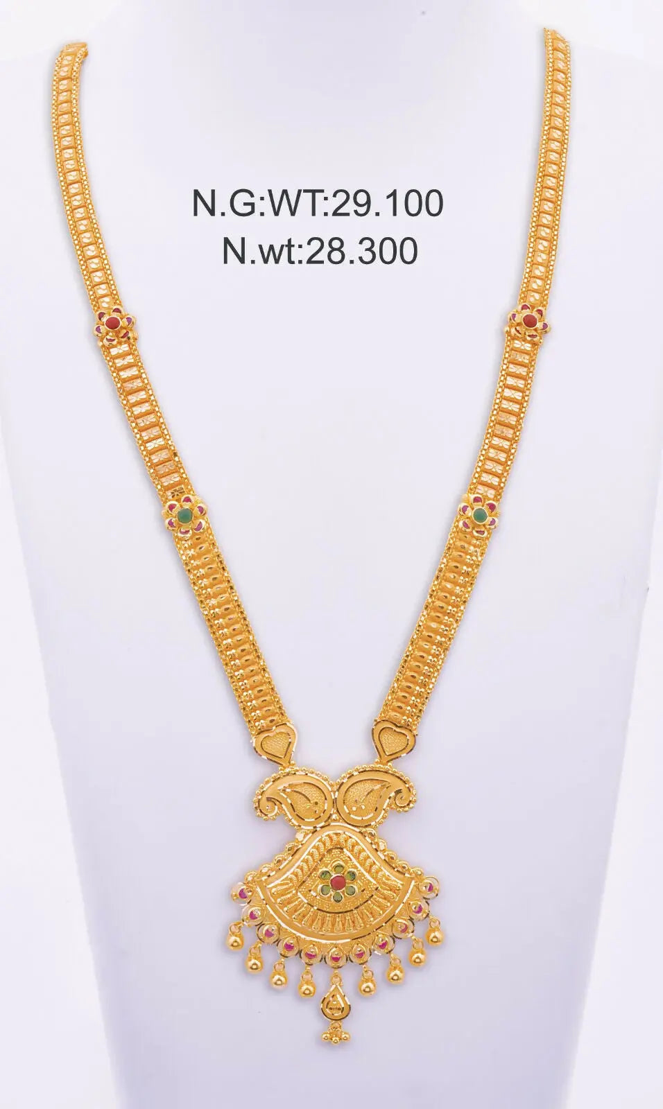 Gold Long Set Sarafa Bazar India