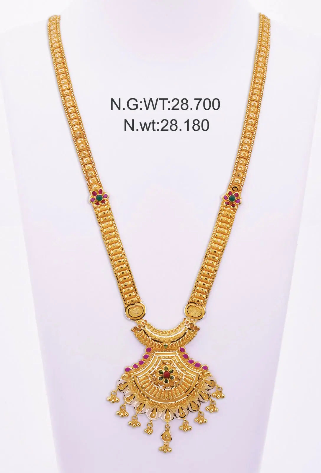 Gold Long Set Sarafa Bazar India