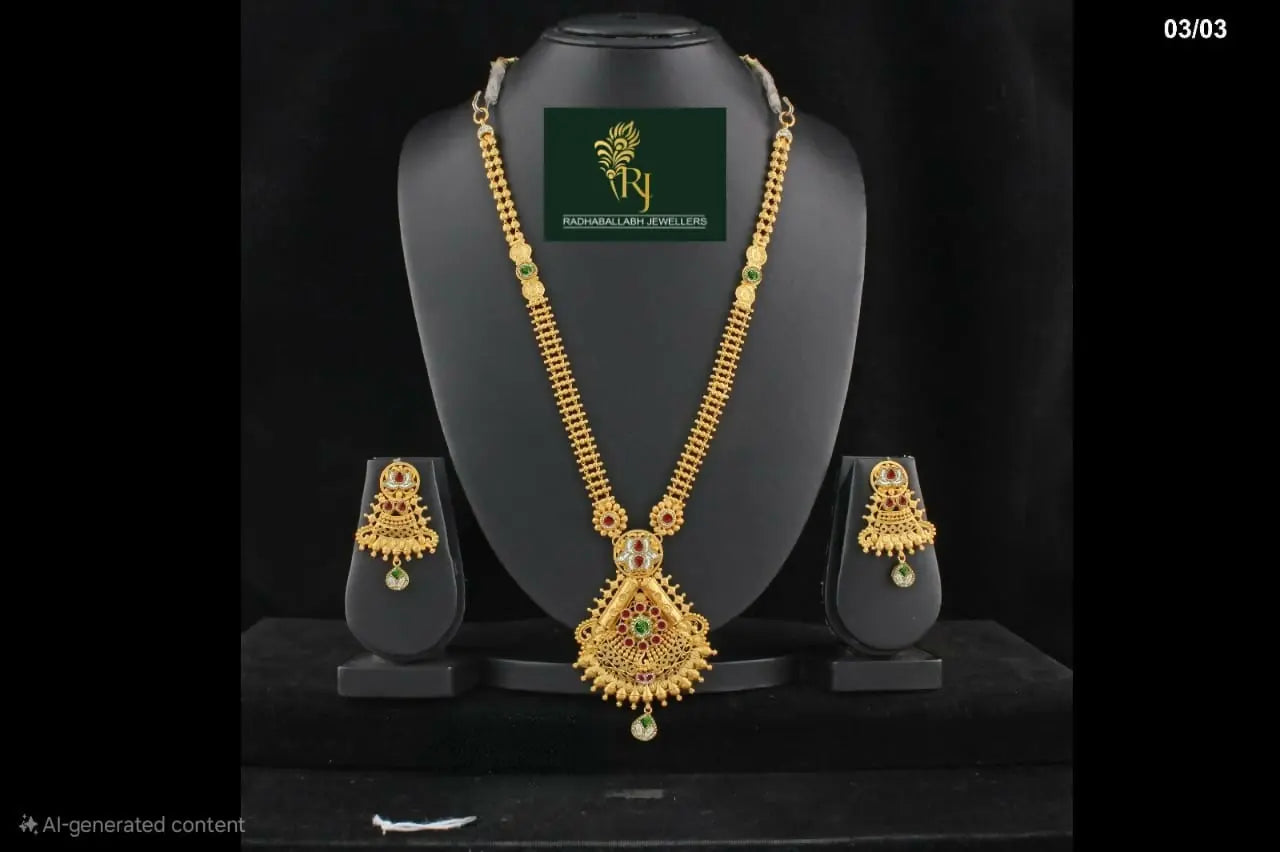 Gold Long set Sarafa Bazar India