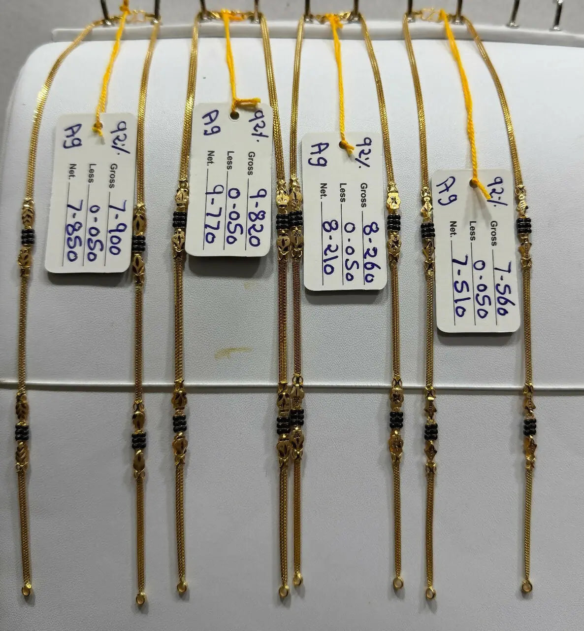 Gold Mangalsutra Chains Sarafa Bazar India