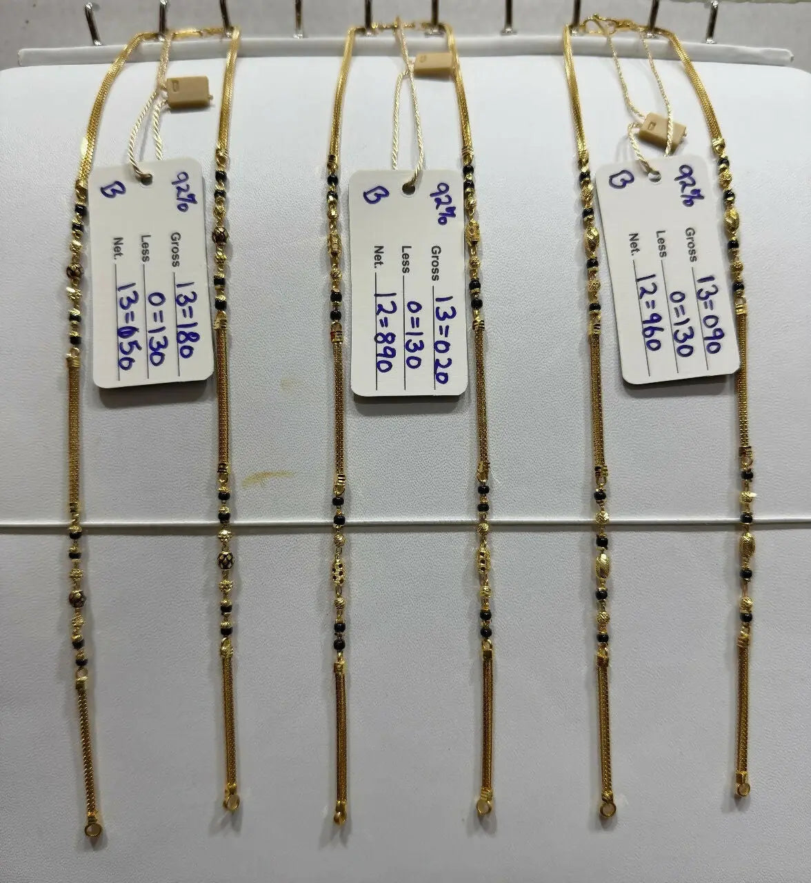 Gold Mangalsutra Chains Sarafa Bazar India