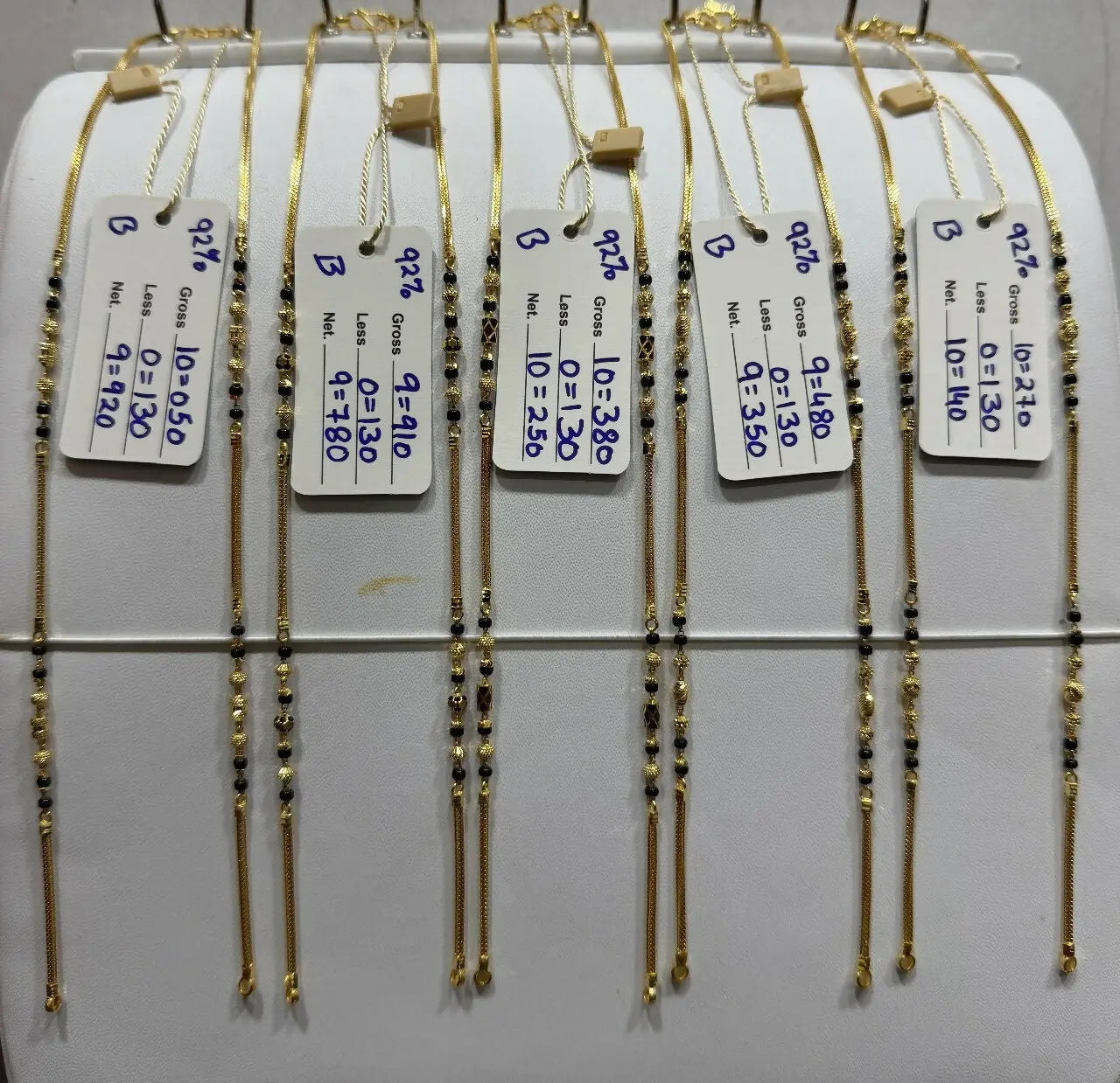 Gold Mangalsutra Chains Sarafa Bazar India