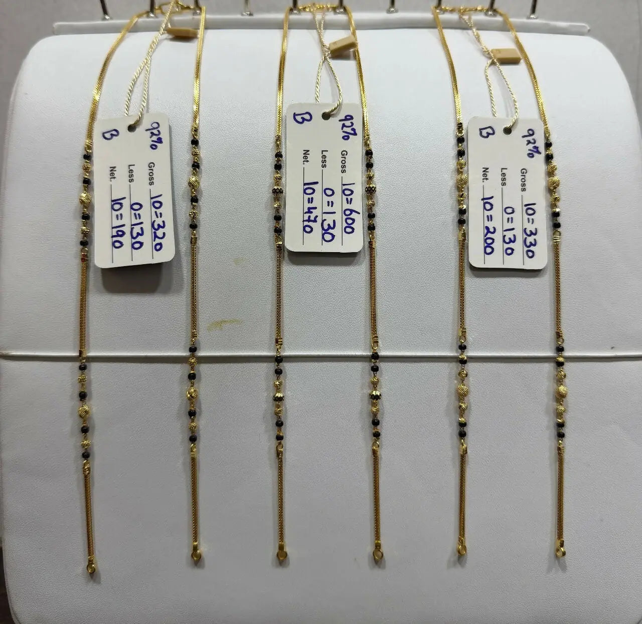 Gold Mangalsutra Chains Sarafa Bazar India