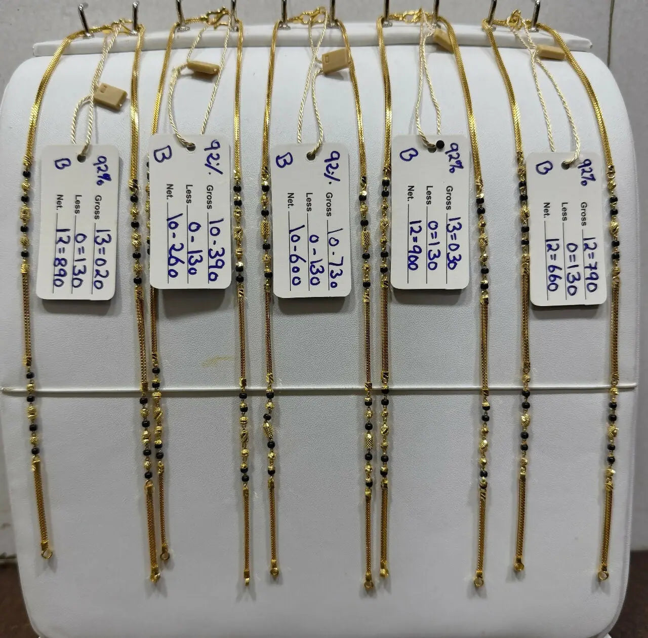 Gold Mangalsutra Chains Sarafa Bazar India