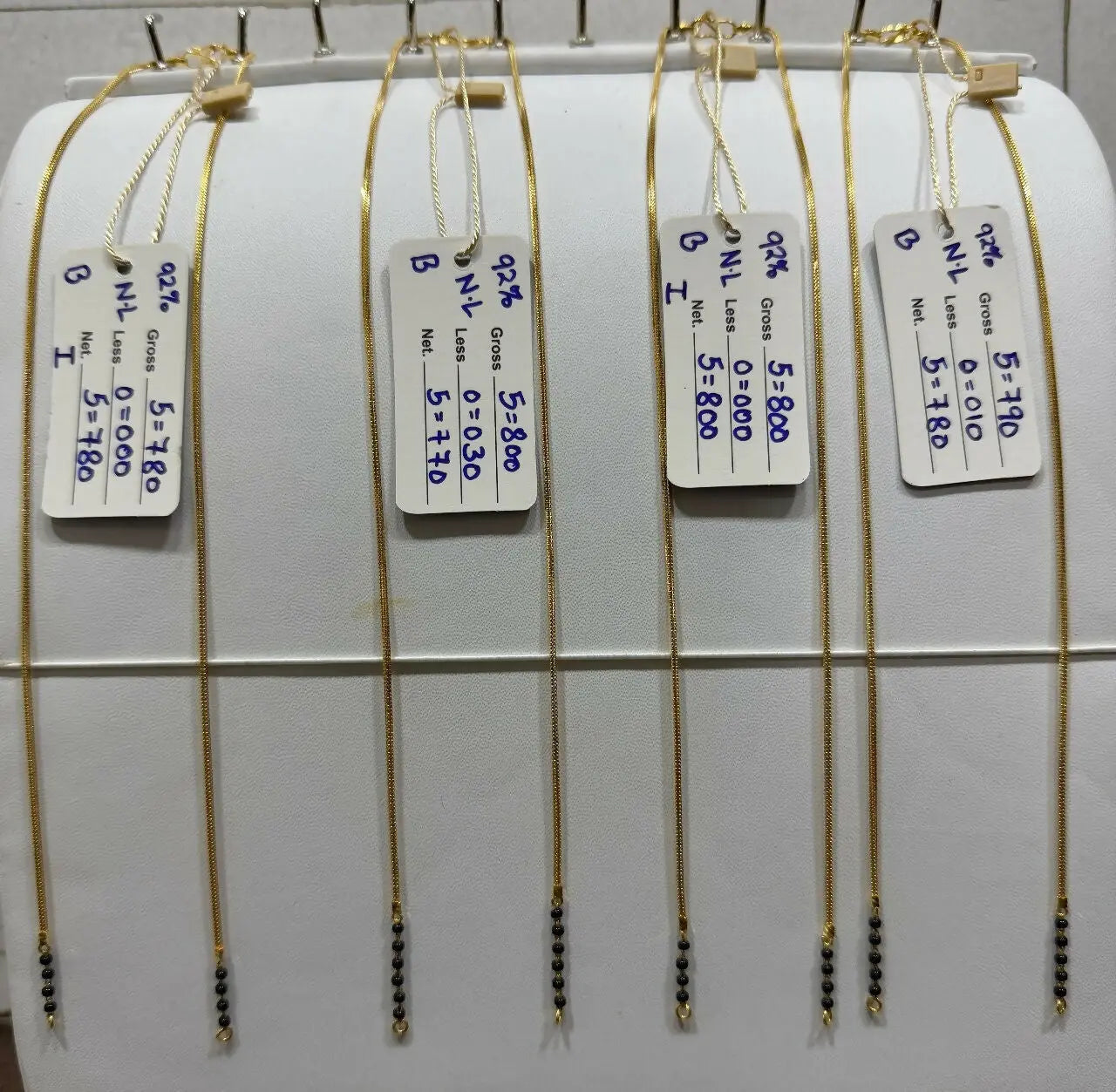 Gold Mangalsutra Chains Sarafa Bazar India