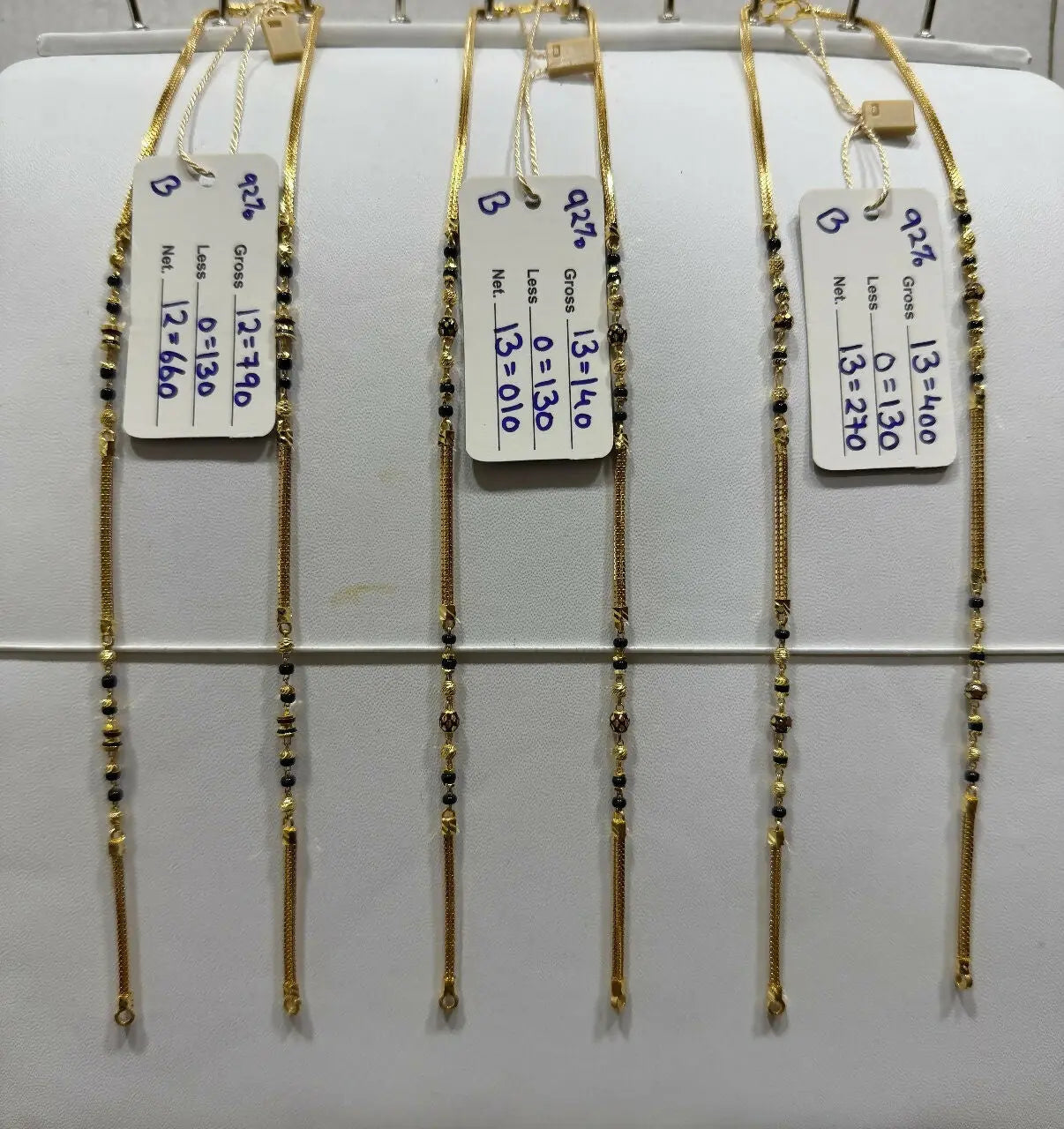 Gold Mangalsutra Chains Sarafa Bazar India