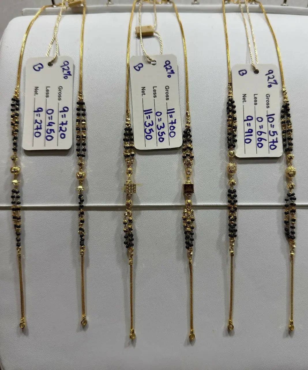Gold Mangalsutra Chains Sarafa Bazar India