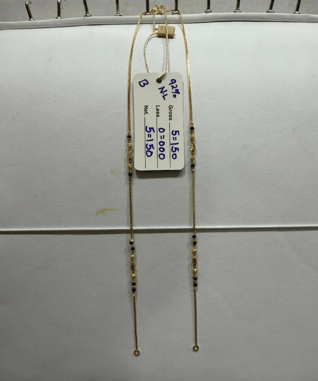 Gold Mangalsutra Chains Sarafa Bazar India