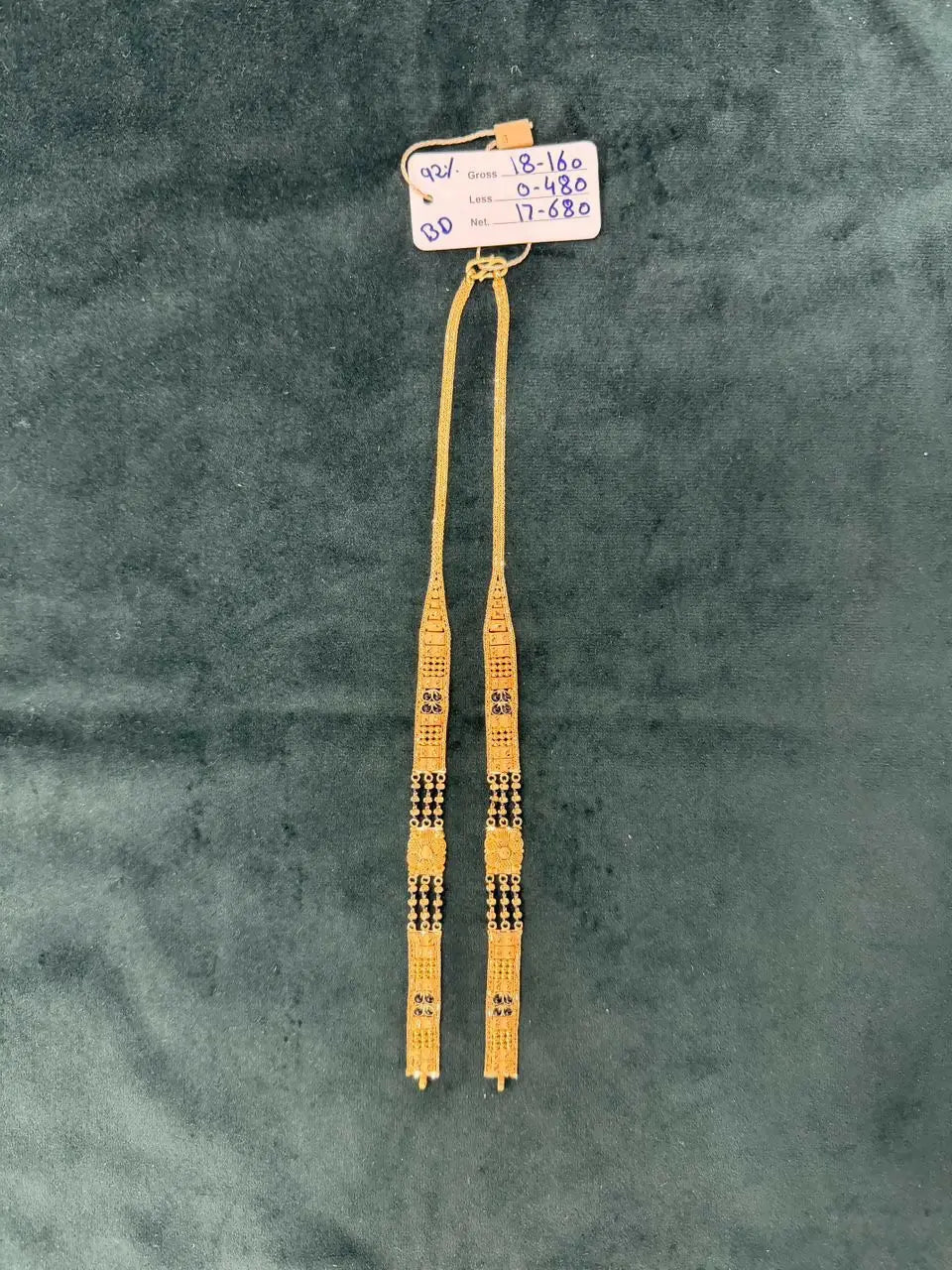 Gold Mangalsutra Chains Sarafa Bazar India