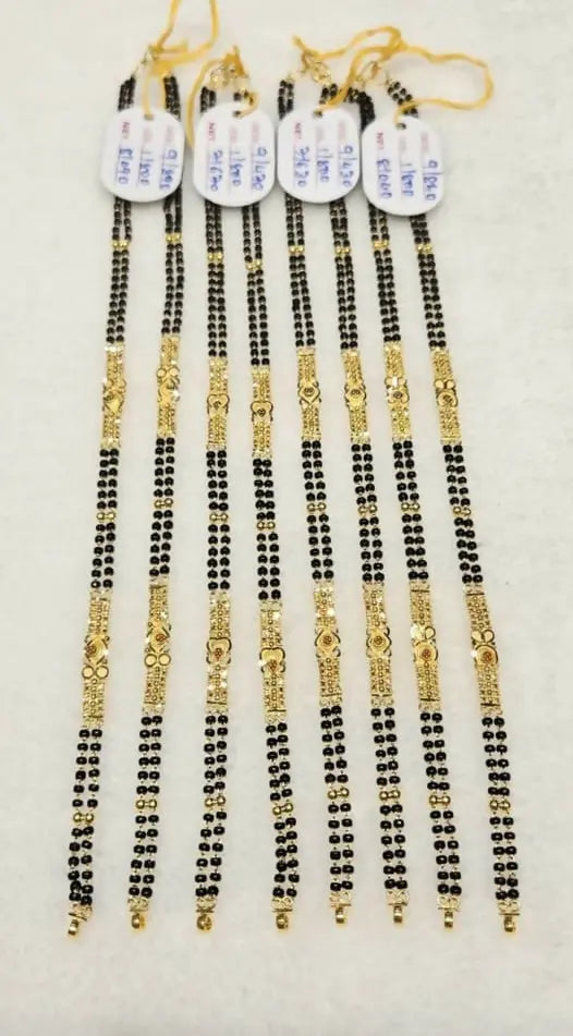 Gold Mangalsutra Chains Sarafa Bazar India