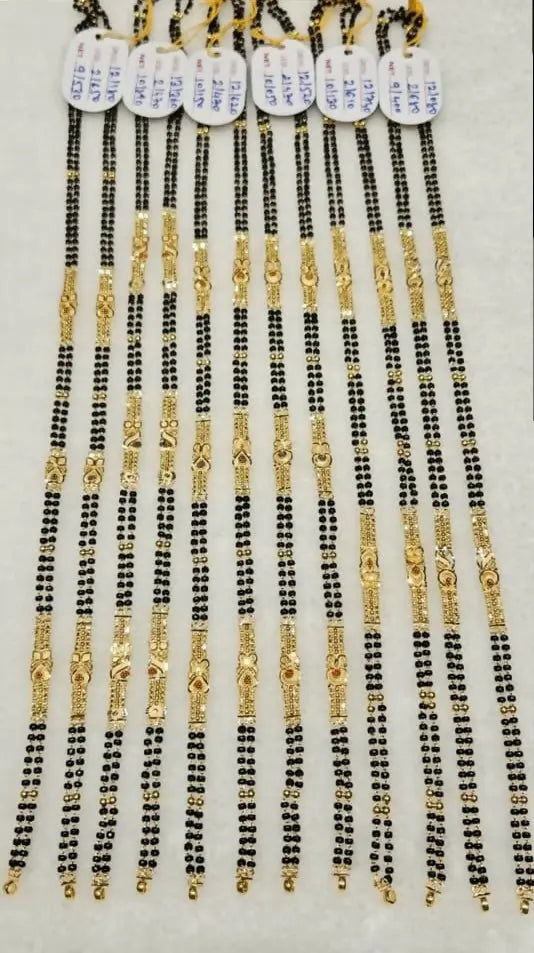 Gold Mangalsutra Chains Sarafa Bazar India