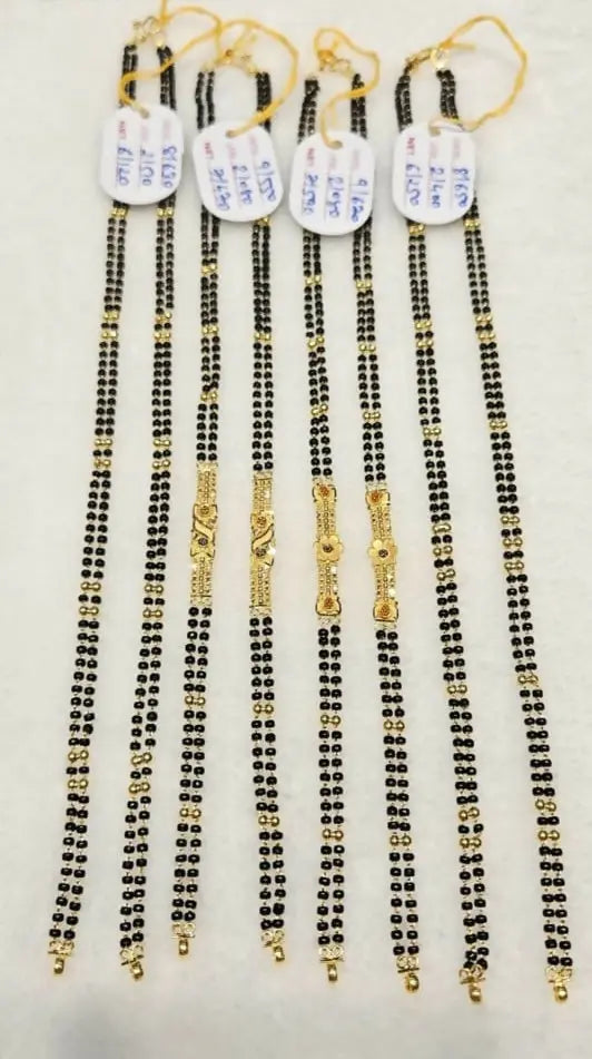 Gold Mangalsutra Chains Sarafa Bazar India