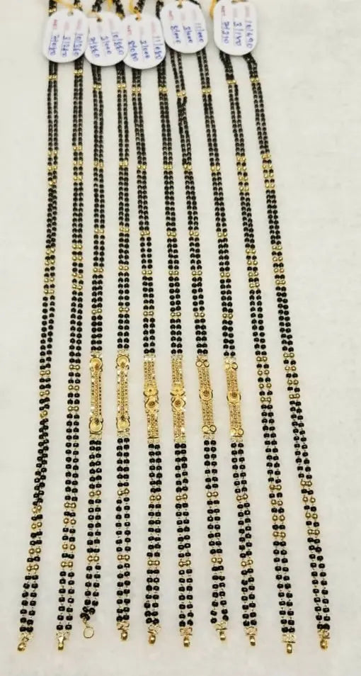 Gold Mangalsutra Chains Sarafa Bazar India