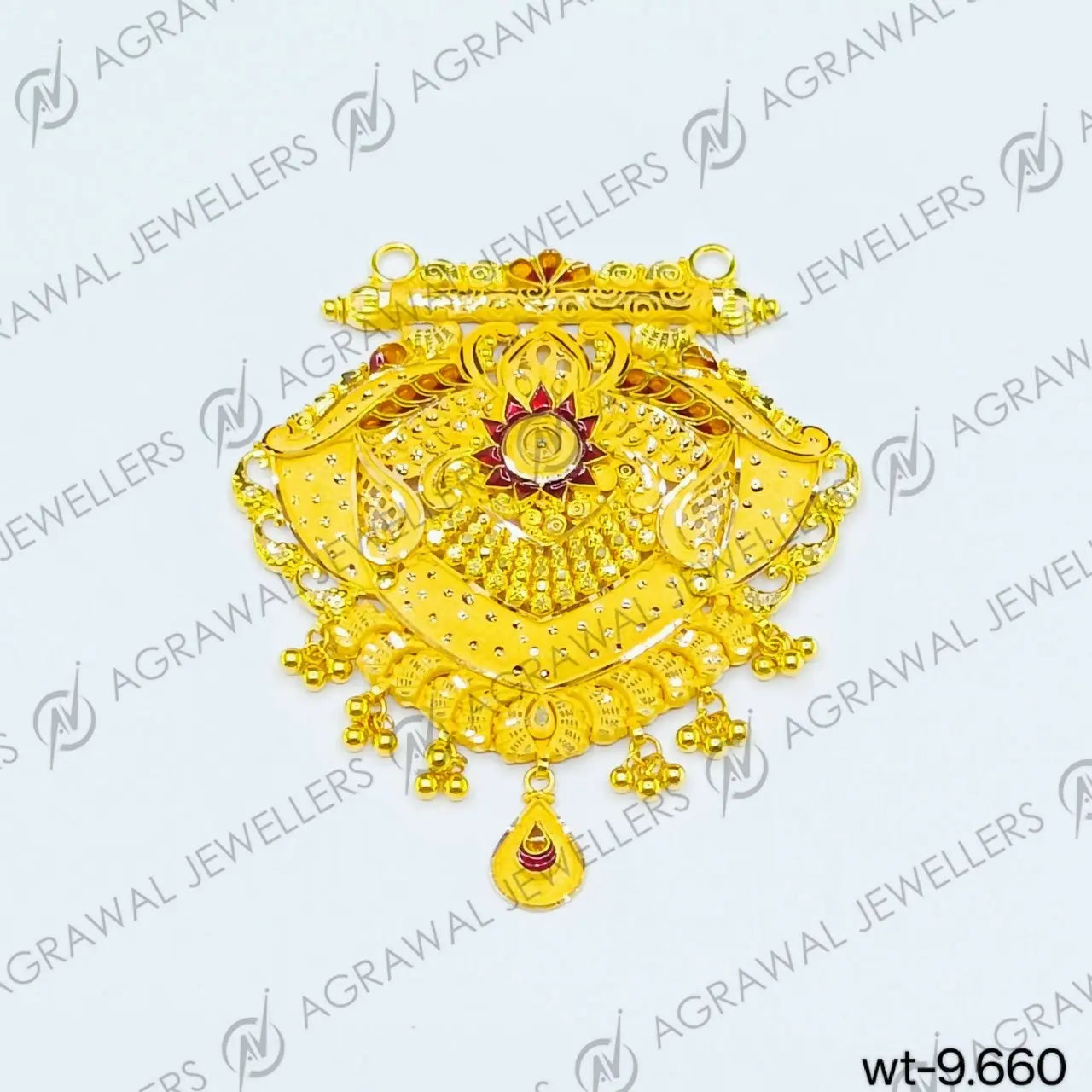 Gold Mangalsutra Pendant Sarafa Bazar India