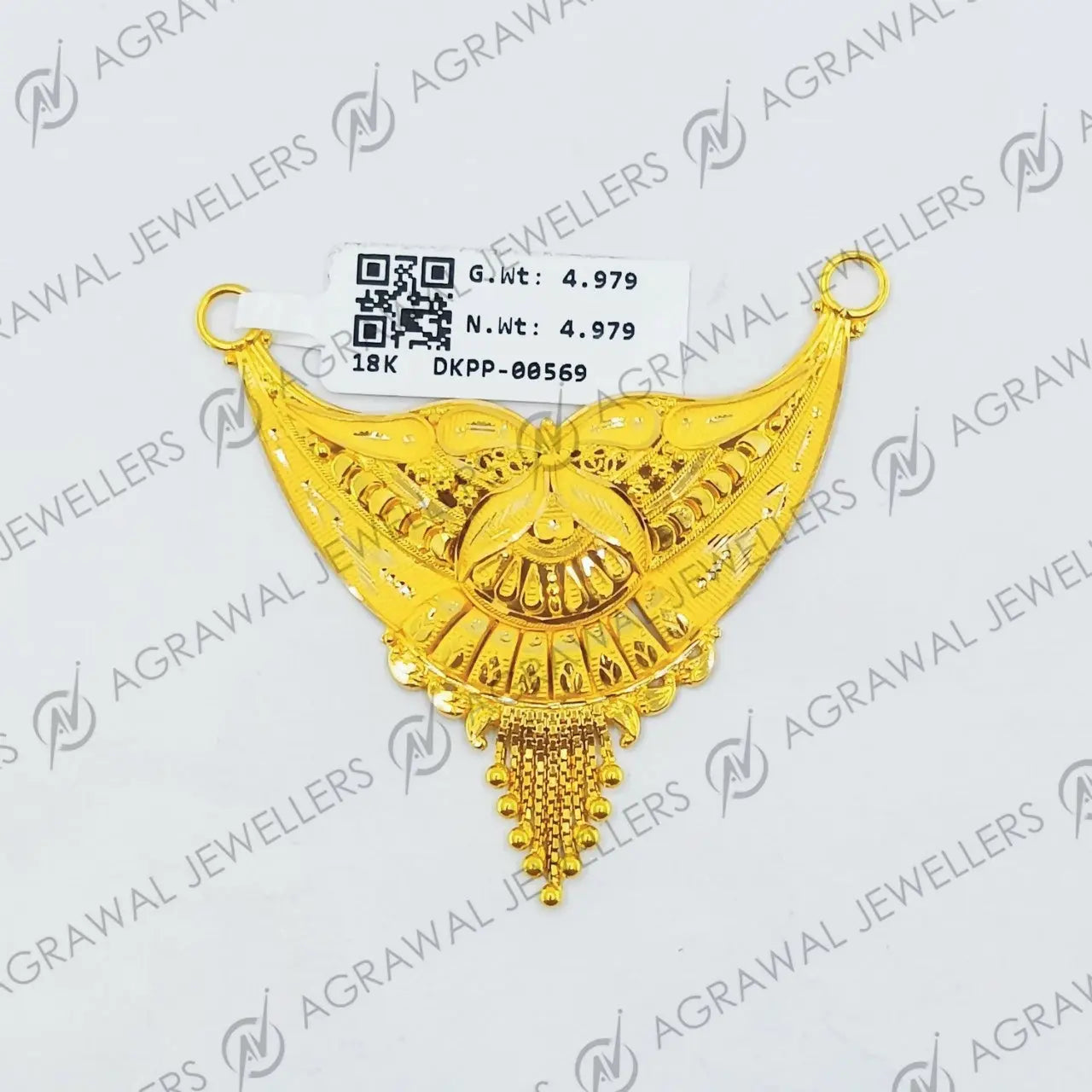 Gold Mangalsutra Pendant Sarafa Bazar India